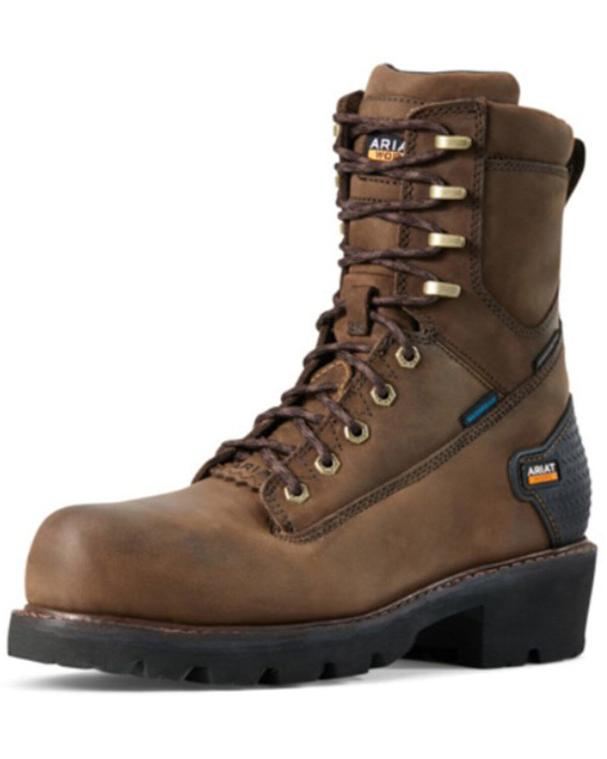 Ariat Men's Powerline H20 8 Lace-Up Work Boots - Composite Toe