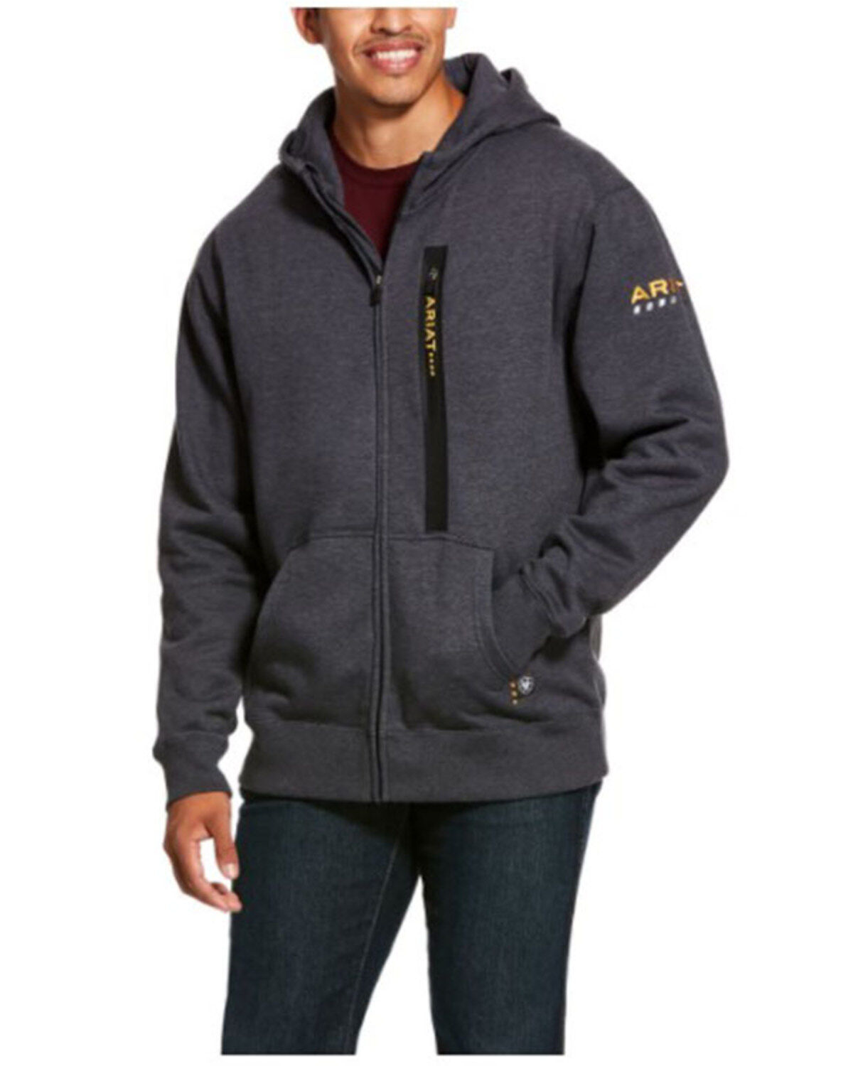 Ariat Men's Heather Charcoal Rebar Workman Zip-Front Hooded Work Jacket 1 107250-ariat-men-s-heather-charcoal-rebar-workman-zip-front-hooded-work-jacket-1.jpg