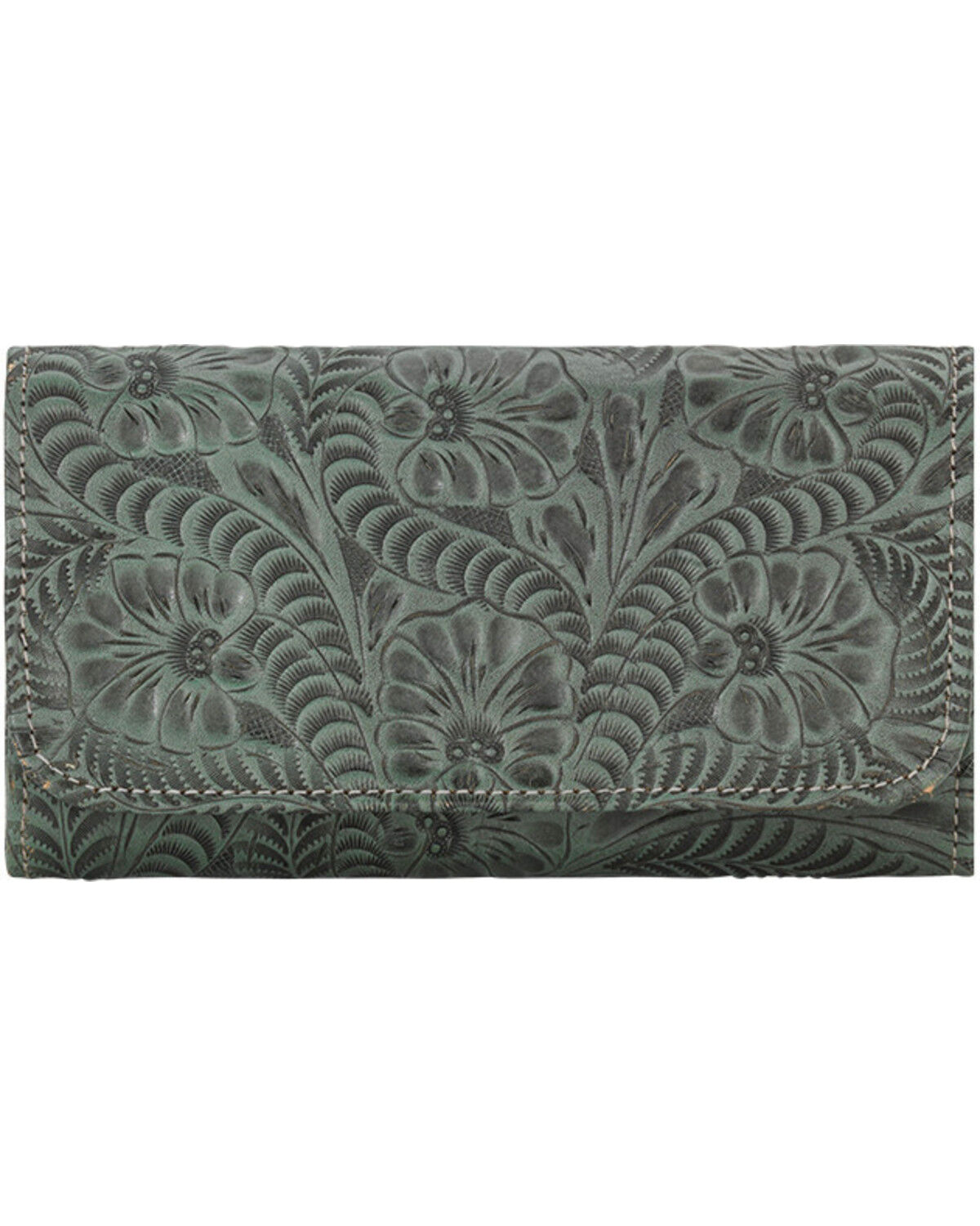 American West Women's Tooled Tri-Fold Wallet 1 107402-american-west-women-s-tooled-tri-fold-wallet-1.jpg