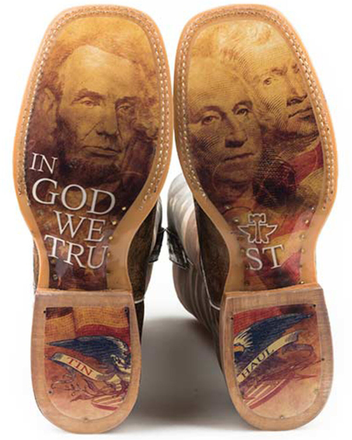 Tin Haul Men's Land Of The Free Western Boots - Broad Square Toe