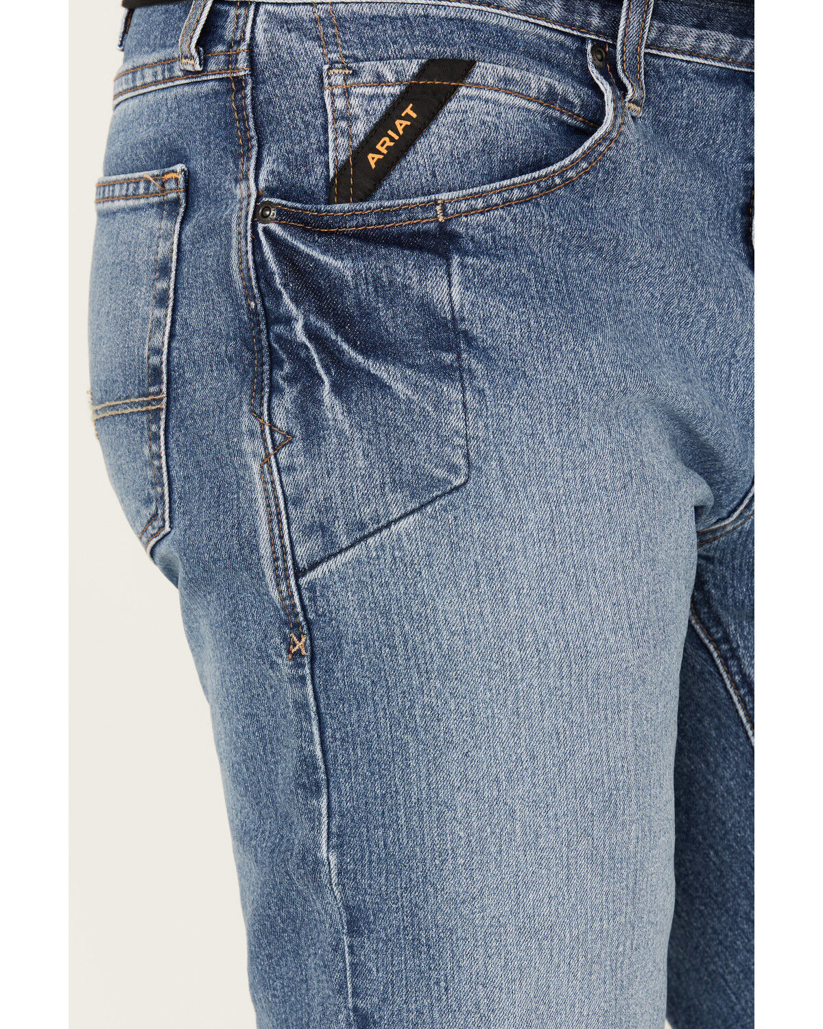 Ariat Men's Rebar M4 DuraStretch Haze Low Rise Bootcut Work Jeans