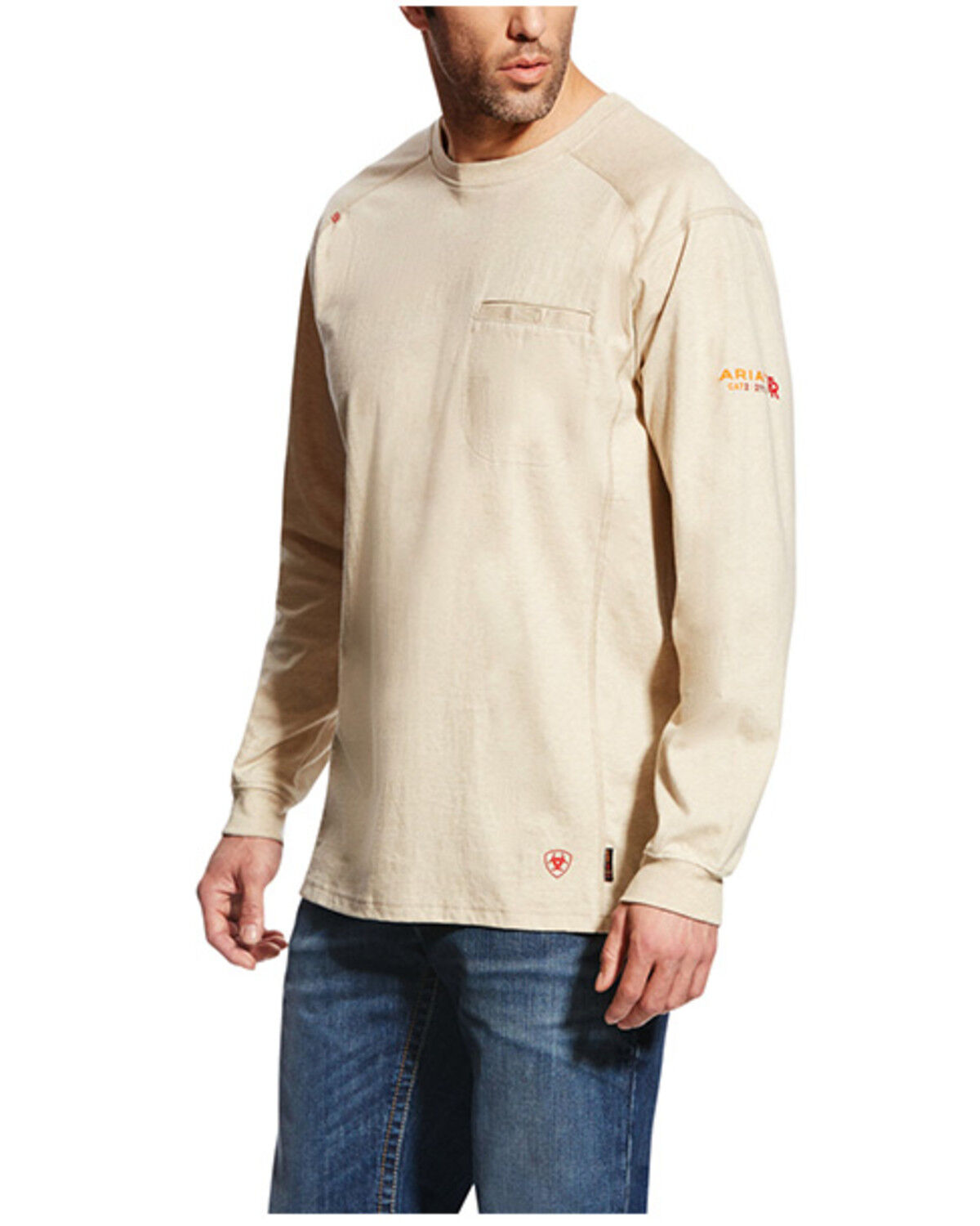 Ariat Men's FR Air Crew Long Sleeve Work Shirt - Tall