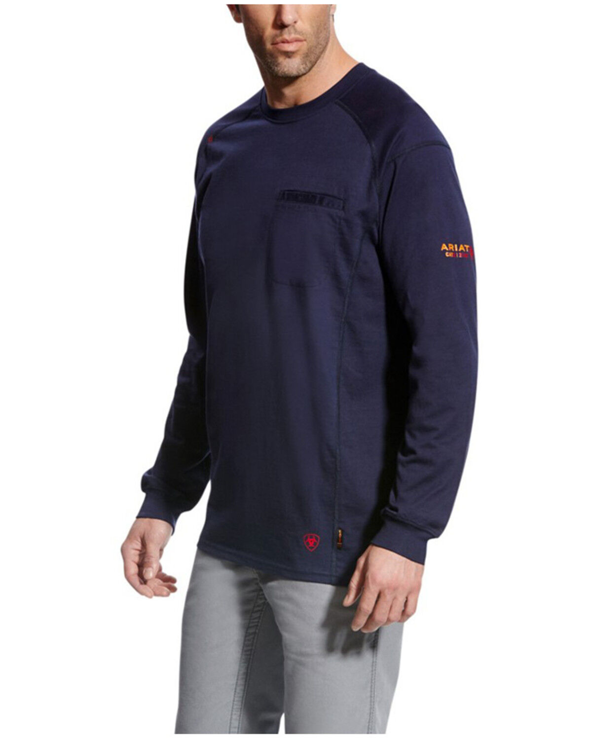 Ariat Men's FR Air Crew Long Sleeve Work Shirt - Big