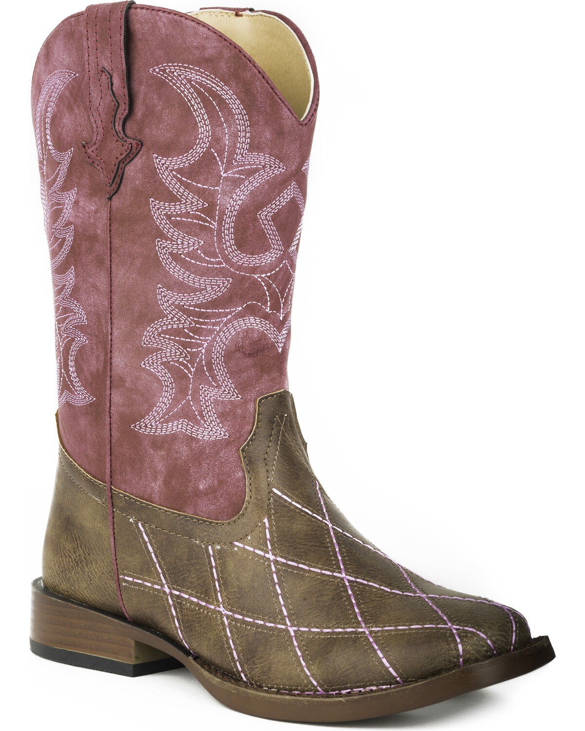 Roper Little Girls' Cross Cut Western Boots - Square Toe 1 110541-roper-little-girls-cross-cut-western-boots-square-toe-1.jpg