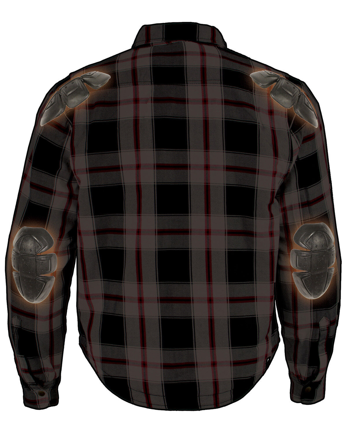 Milwaukee Performance Men's Aramid Reinforced Plaid Flannel Biker Shirt - Big & Tall