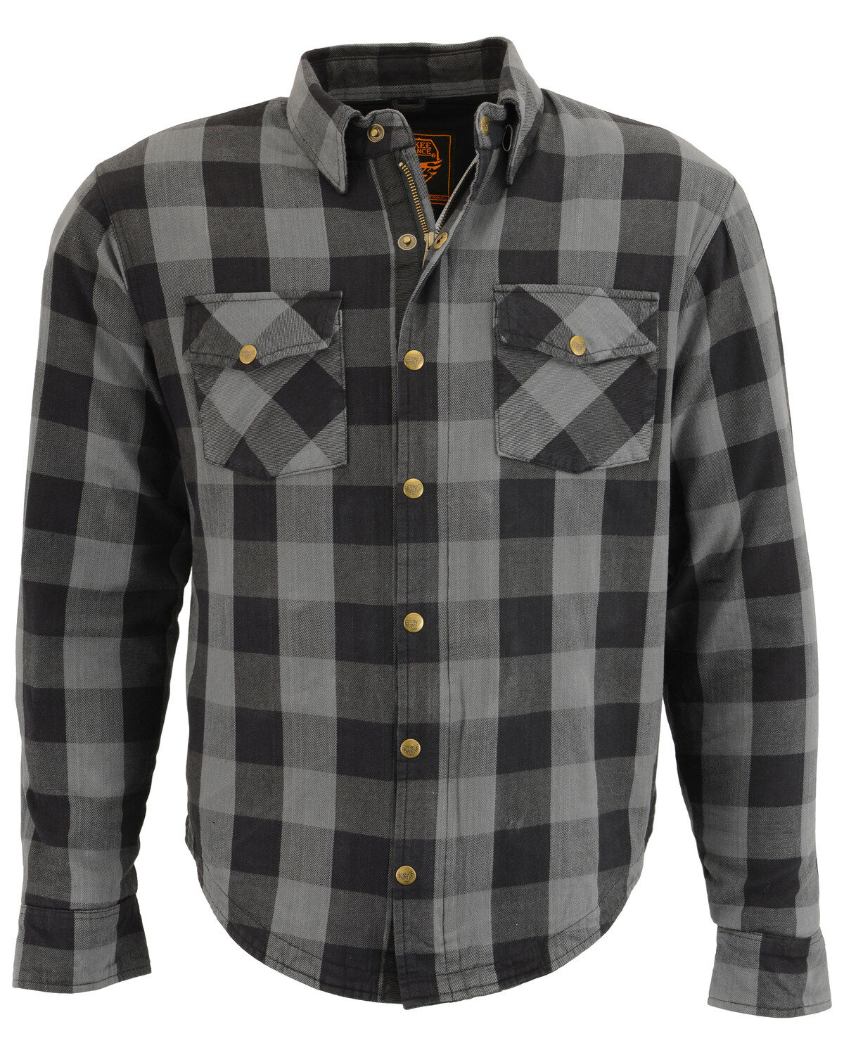 Milwaukee Performance Men's Aramid Checkered Plaid Biker Shirt - Big & Tall