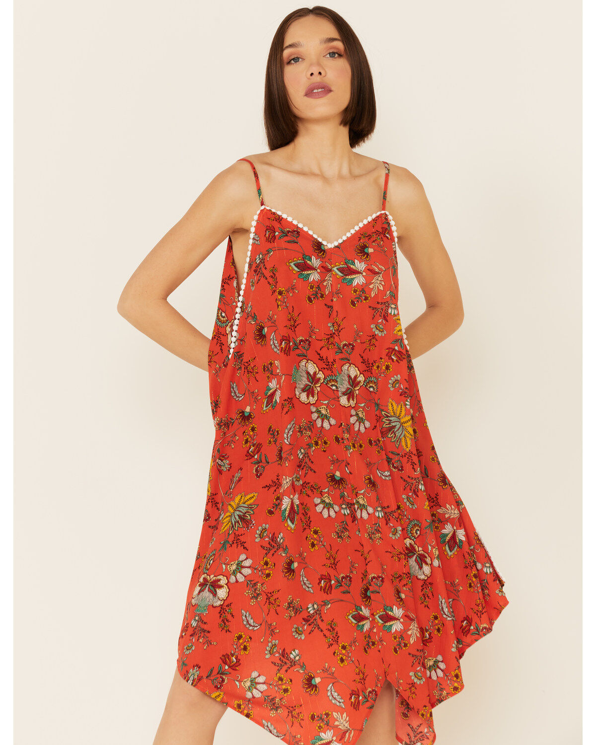 Molly Bracken Women's Floral Print Hanky Mini Dress