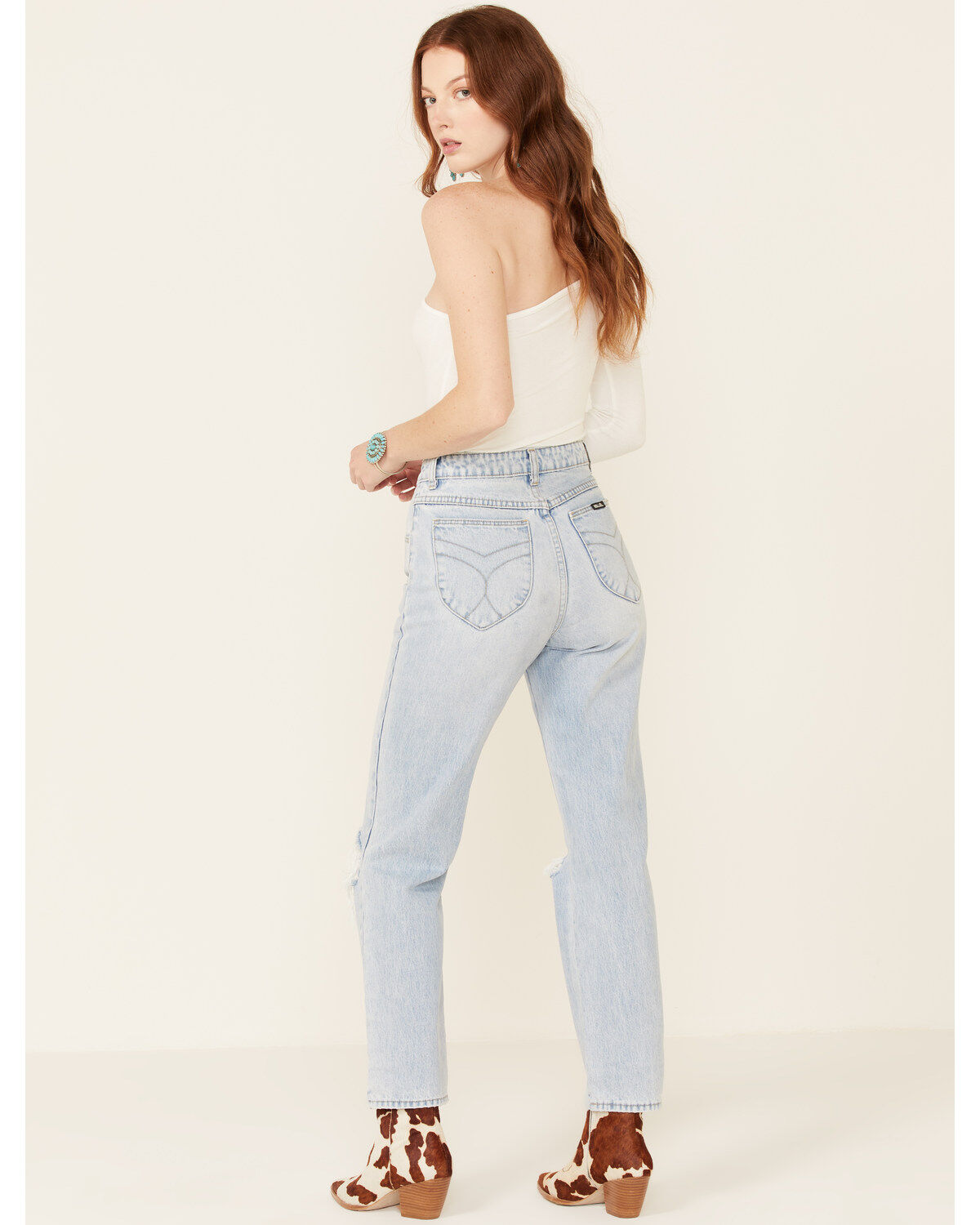 Rolla's Women's Sunbleach Originals Straight Leg Jeans