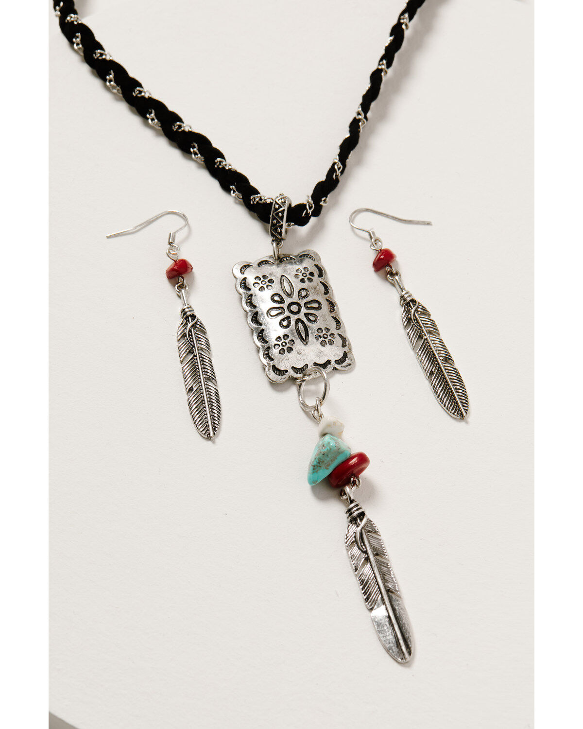Shyanne Women's Wild Soul Feather Jewelry Set - 2 Piece
