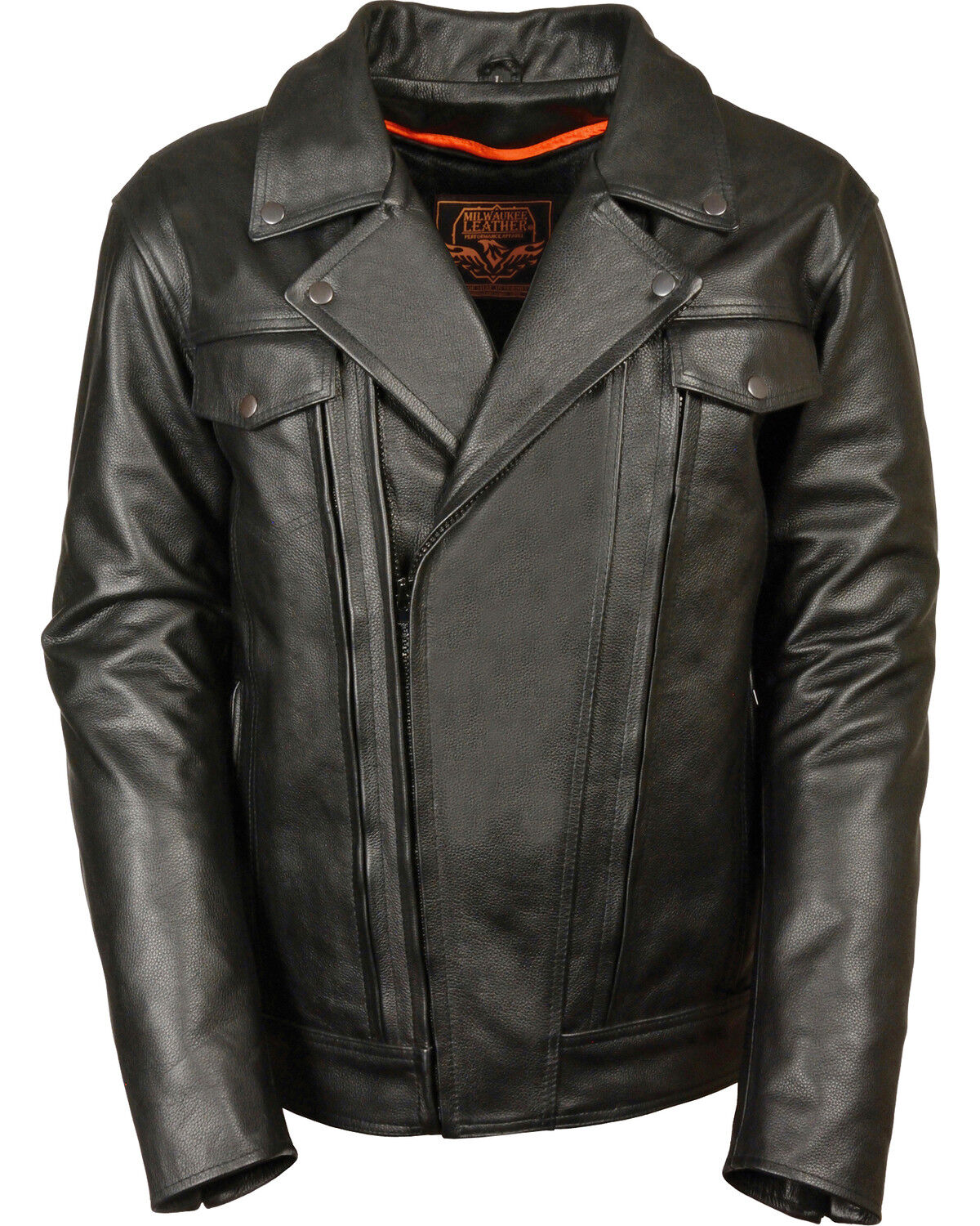 Milwaukee Leather Men's Utility Vented Cruiser Jacket - Tall