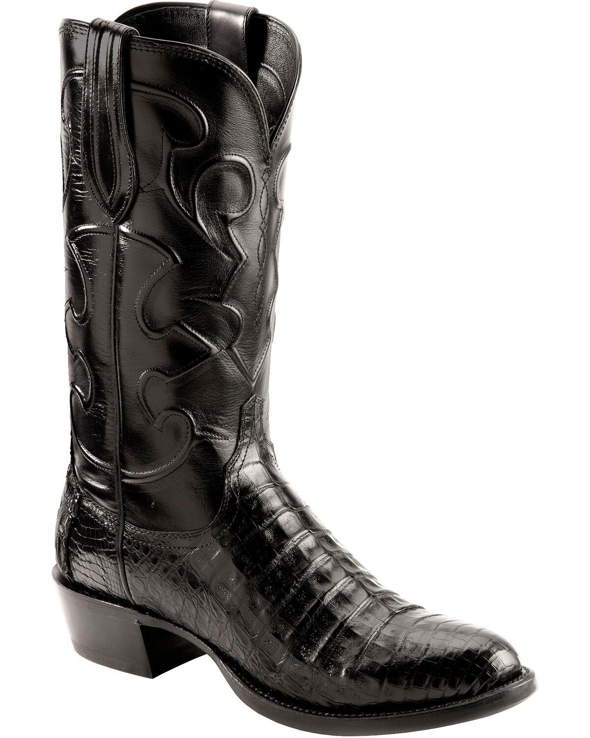 Lucchese Handmade 1883 Exotic Crocodile Belly Cowboy Boots - Round Toe