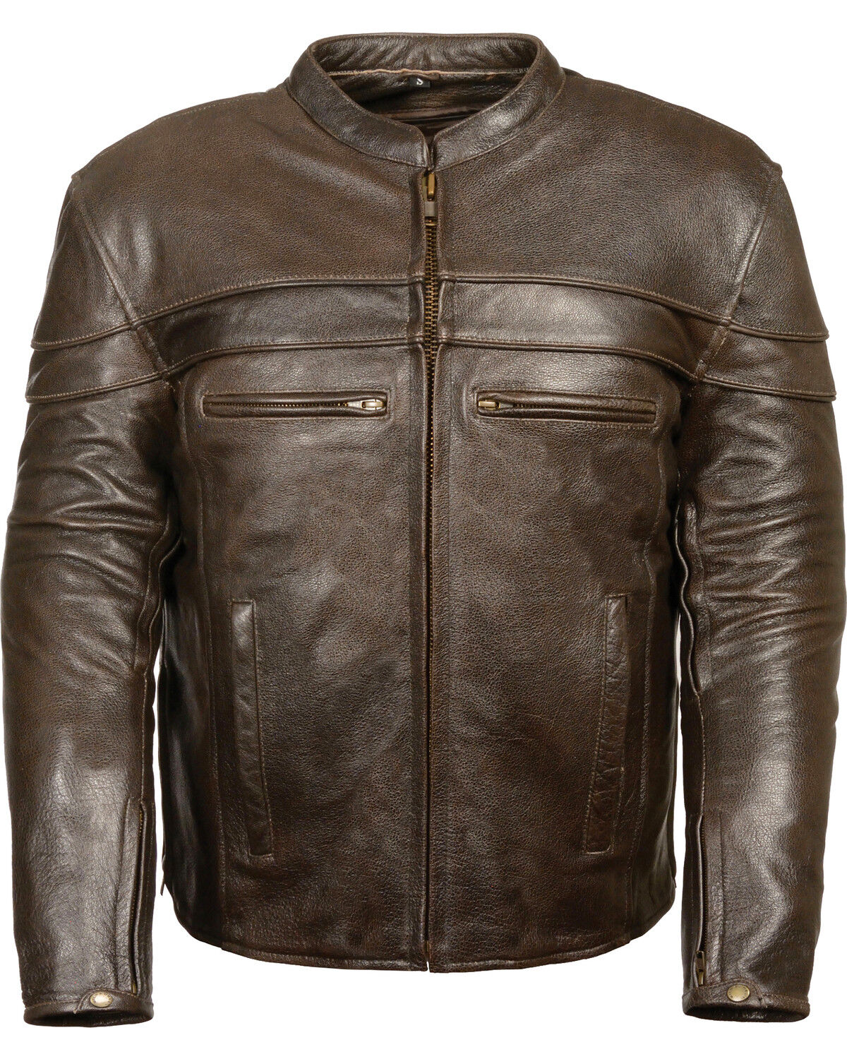 Milwaukee Leather Men's Brown Sporty Scooter Crossover Jacket - Big - 3X 1 119023-milwaukee-leather-men-s-brown-sporty-scooter-crossover-jacket-big-3x-1.jpg