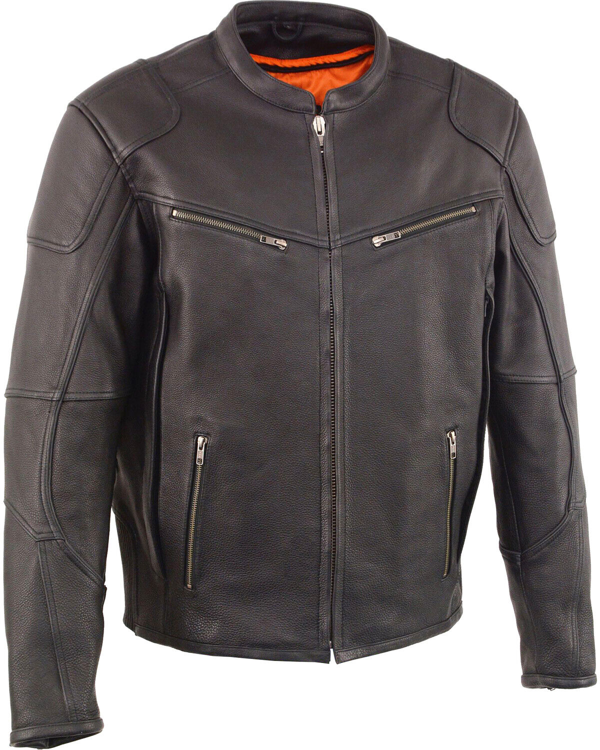 Milwaukee Leather Men's Cool Tec Leather Scooter Jacket - Big 4X 1 119250-milwaukee-leather-men-s-cool-tec-leather-scooter-jacket-big-4x-1.jpg