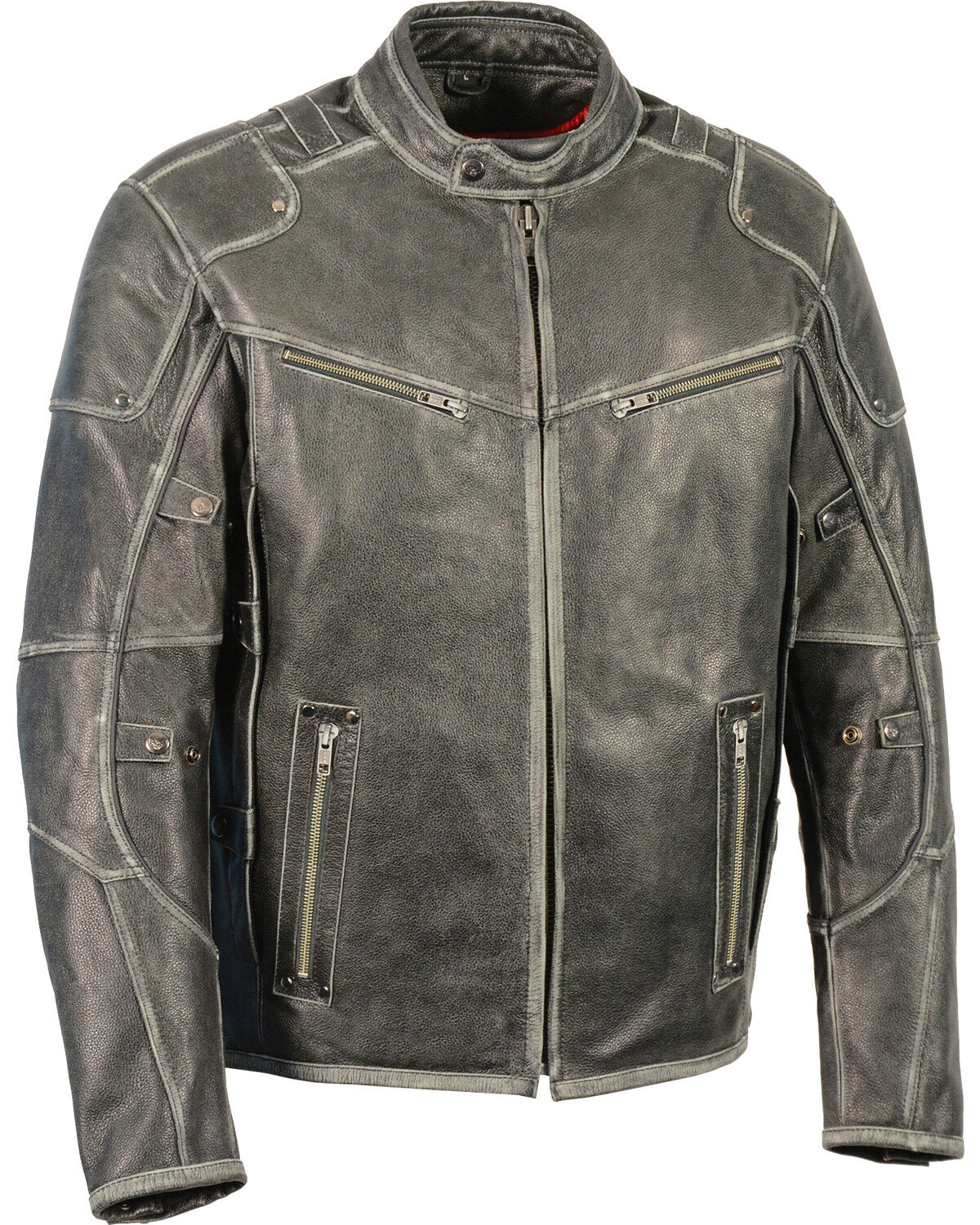 Milwaukee Leather Men's Vintage Distressed Triple Vented Jacket - 5X