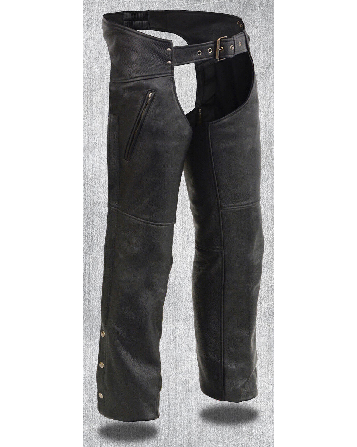 Milwaukee Leather Men's Heated Zipper Side Pocket Chaps - 5X