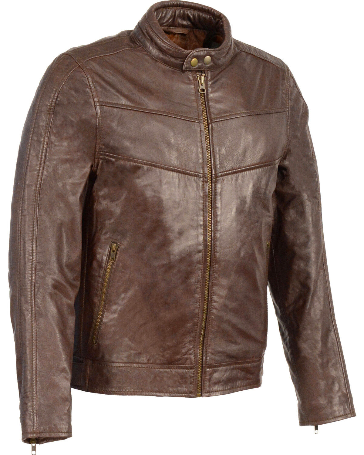 Milwaukee Leather Men's Stand Up Collar Leather Jacket - 3X Big 1 120519-milwaukee-leather-men-s-stand-up-collar-leather-jacket-3x-big-1.jpg