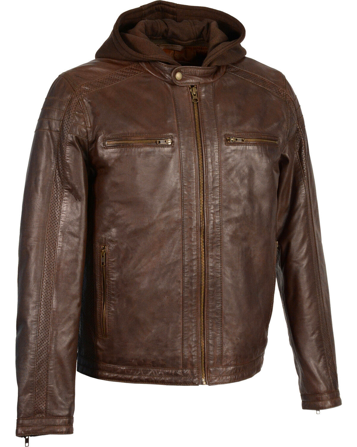 Milwaukee Leather Men's Zipper Front Leather Jacket w/ Removable Hood 1 120591-milwaukee-leather-men-s-zipper-front-leather-jacket-w-removable-hood-1.jpg
