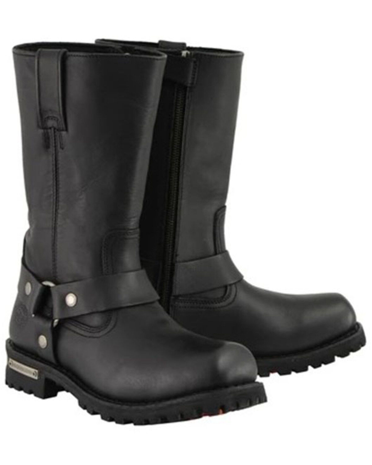 Milwaukee Leather Men's 11 Classic Harness Boots - Square Toe