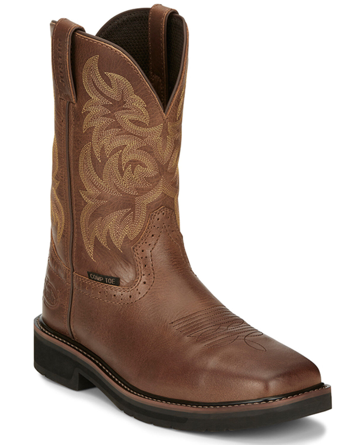 Justin Men's 11 Handler Pull-On Work Boots - Composite Toe