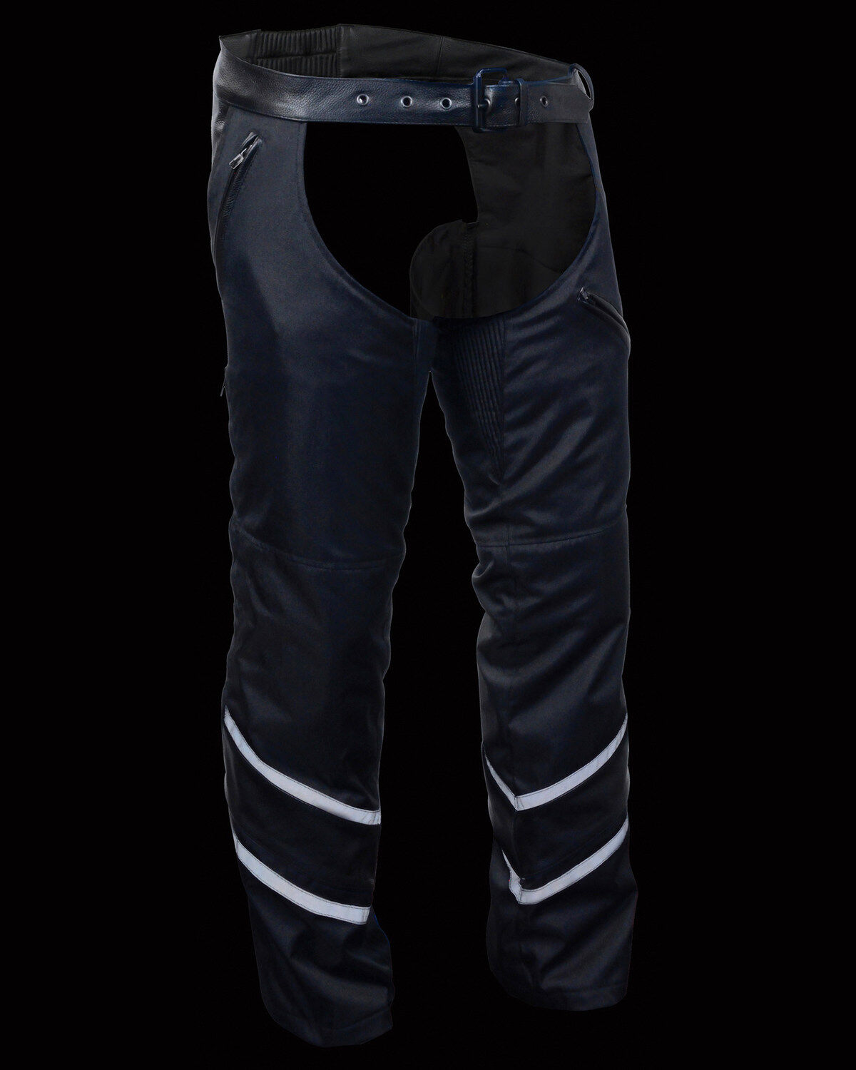 Milwaukee Leather Men's Leather Trim Snap Out Liner Vented Textile Chaps - 4XL