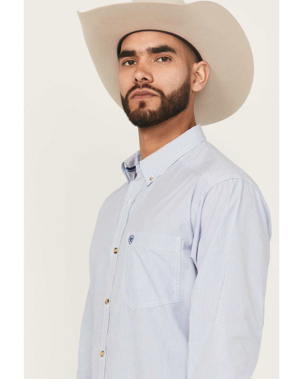 Ariat Men's Dayne Mini Striped Long Sleeve Western Shirt