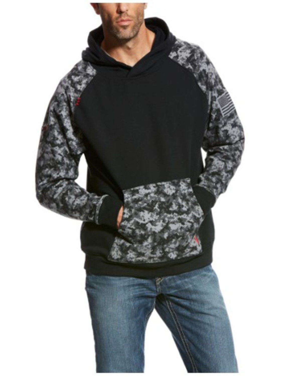 Ariat Men's Digi FR Patriot Work Hooded Sweatshirt - Tall