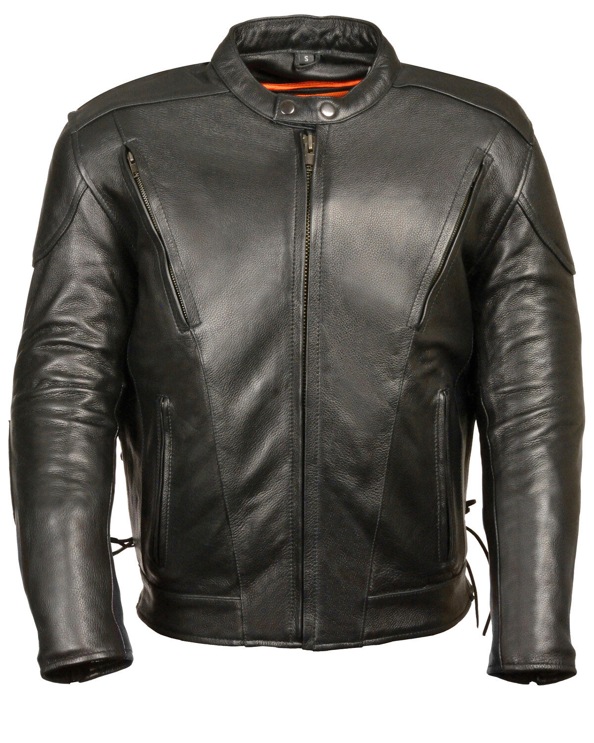 Milwaukee Leather Men's Side Lace Vented Scooter Jacket - 5X Tall