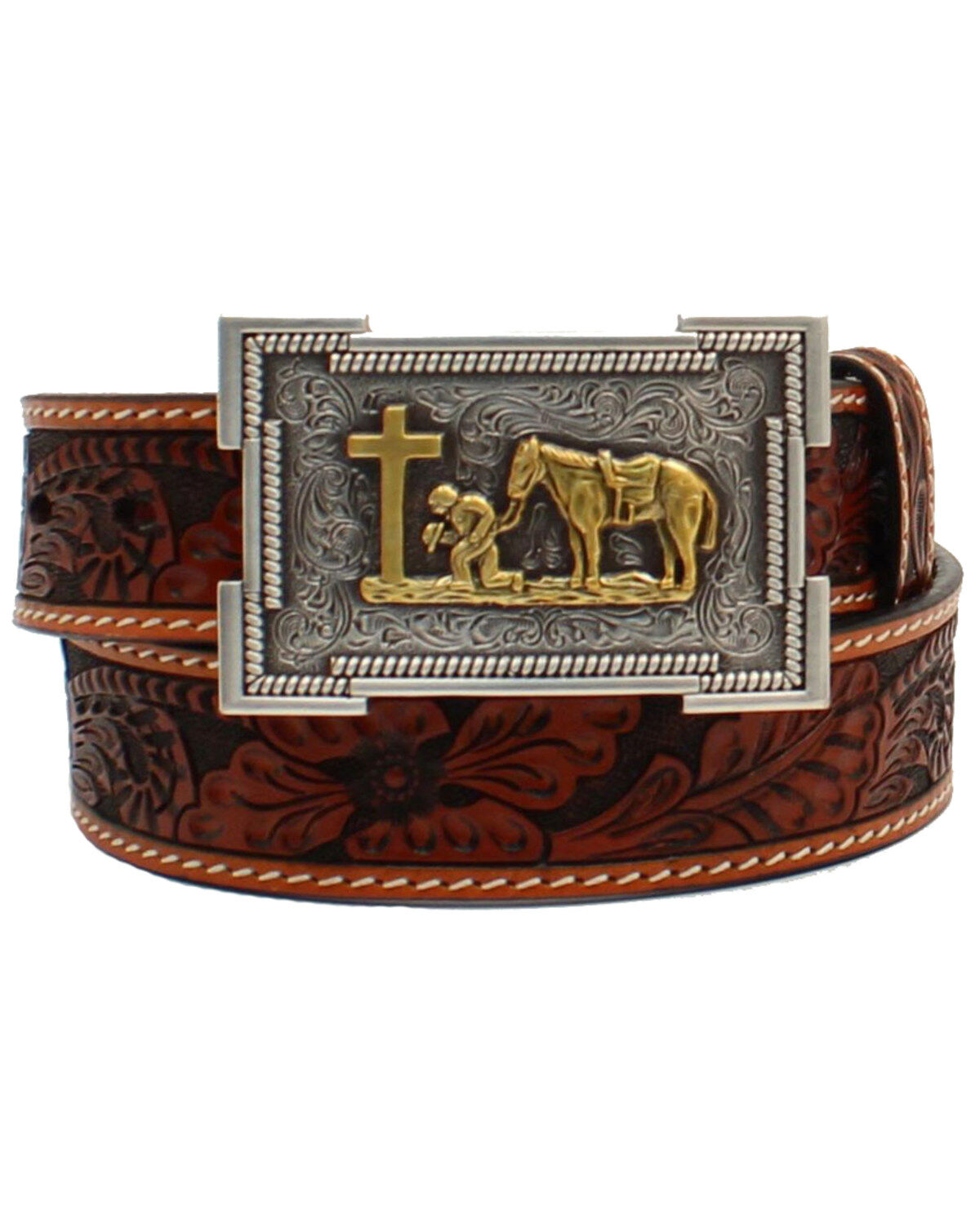 3D Boys' Floral Tooled Western Belt 1 128980-3d-boys-floral-tooled-western-belt-1.jpg