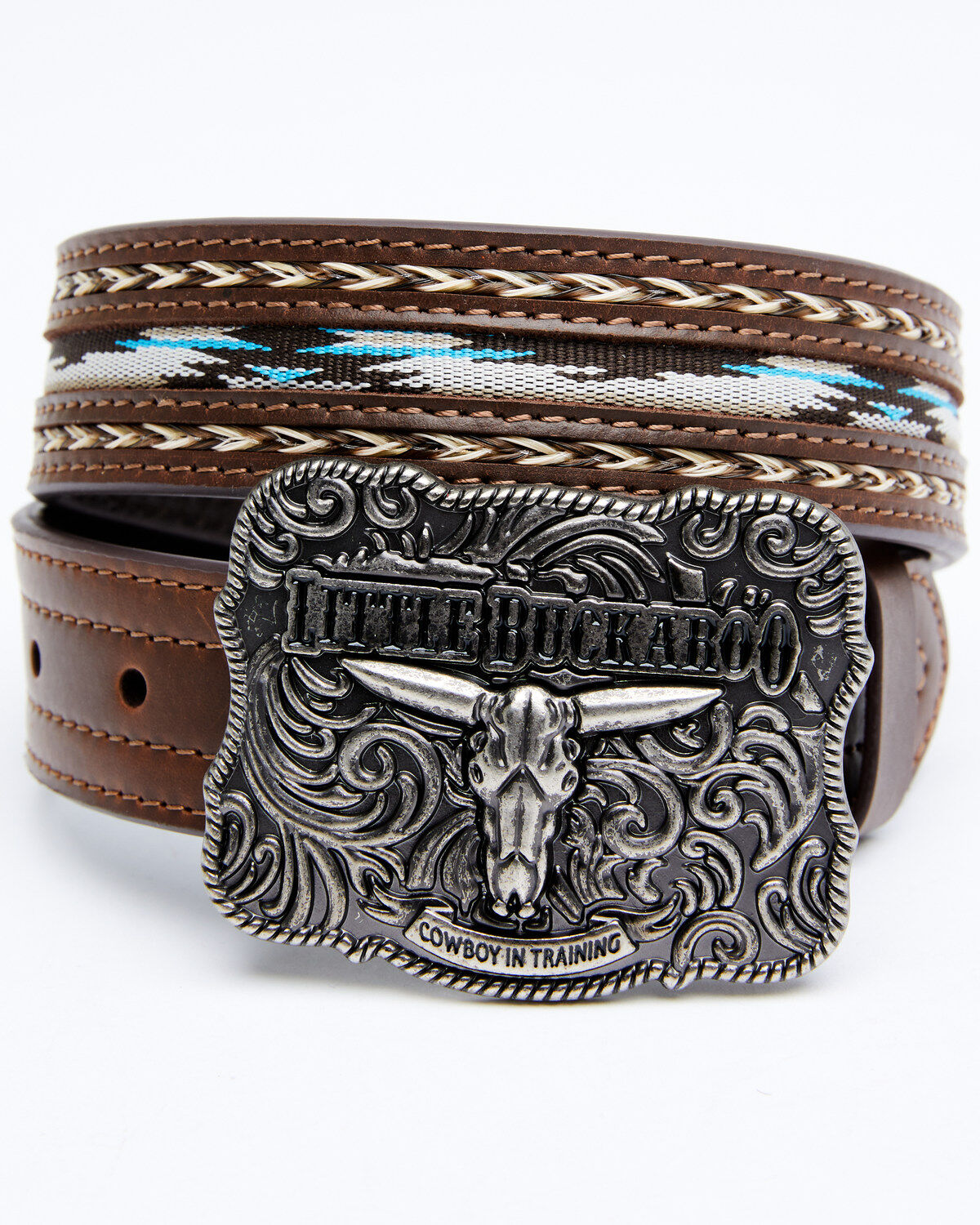 Cody James Boys' Lil Buckaroo Brown Ribbon Belt 1 129617-cody-james-boys-lil-buckaroo-brown-ribbon-belt-1.jpg