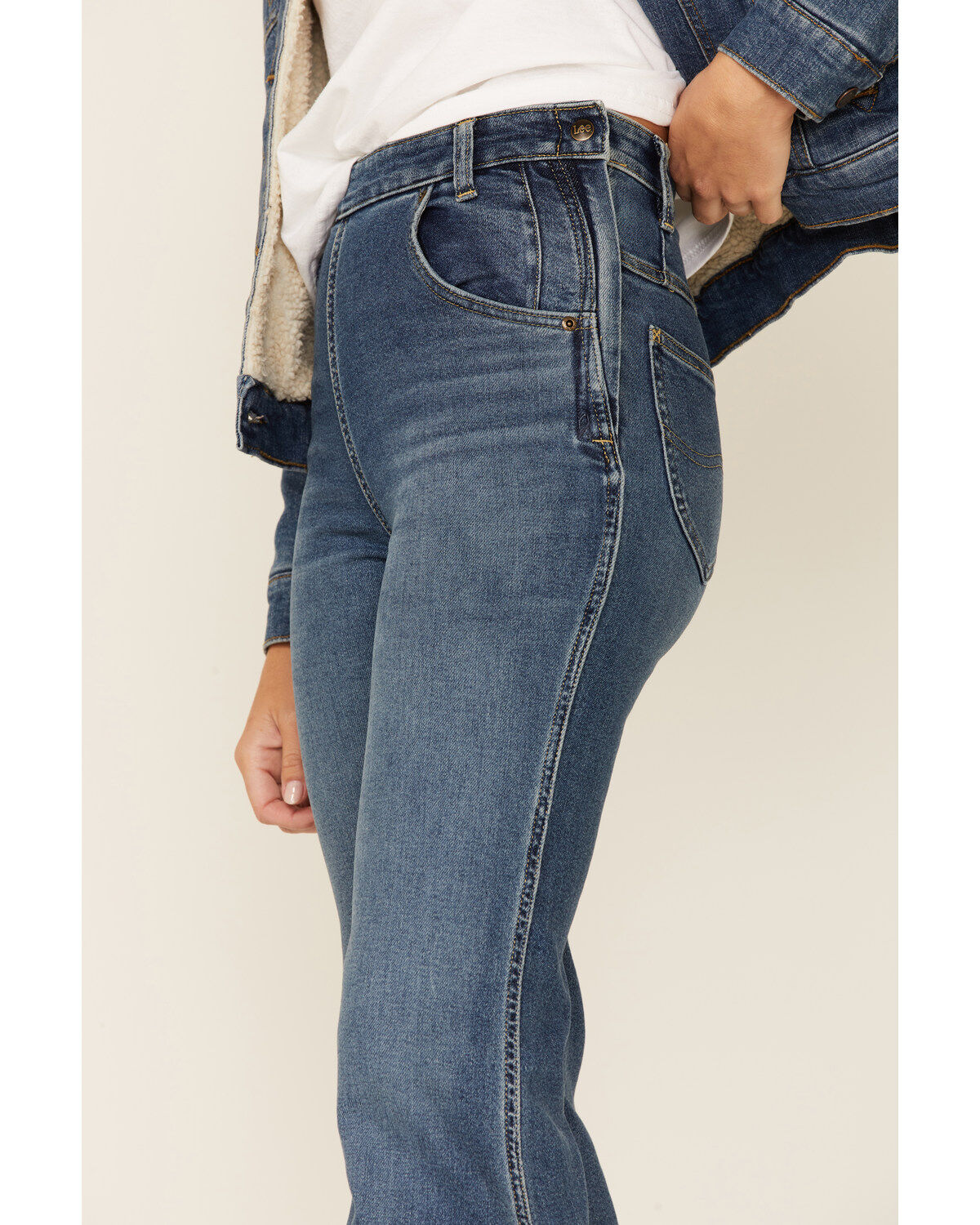 Lee Women's High Rise Super Flare Jeans
