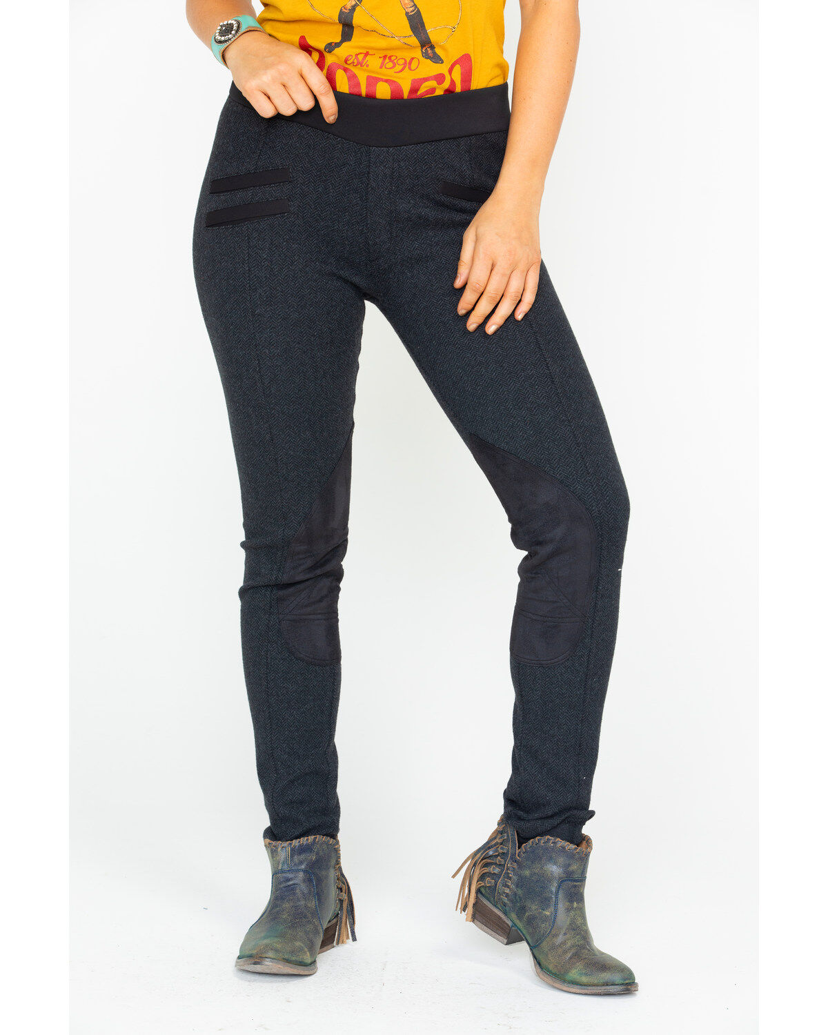 Tasha Polizzi Women's Herringbone Equestrian Pants