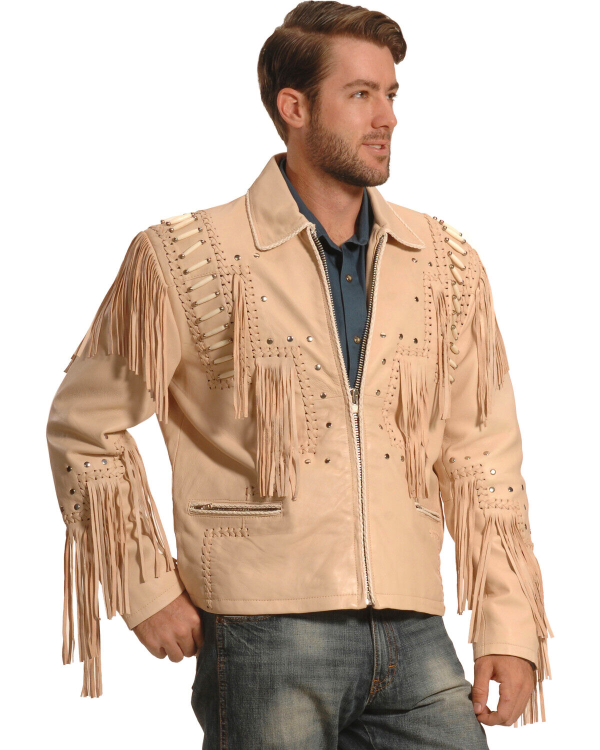 Liberty Wear Men's Fringed Leather Jacket - Big 1 132502-liberty-wear-men-s-fringed-leather-jacket-big-1.jpg