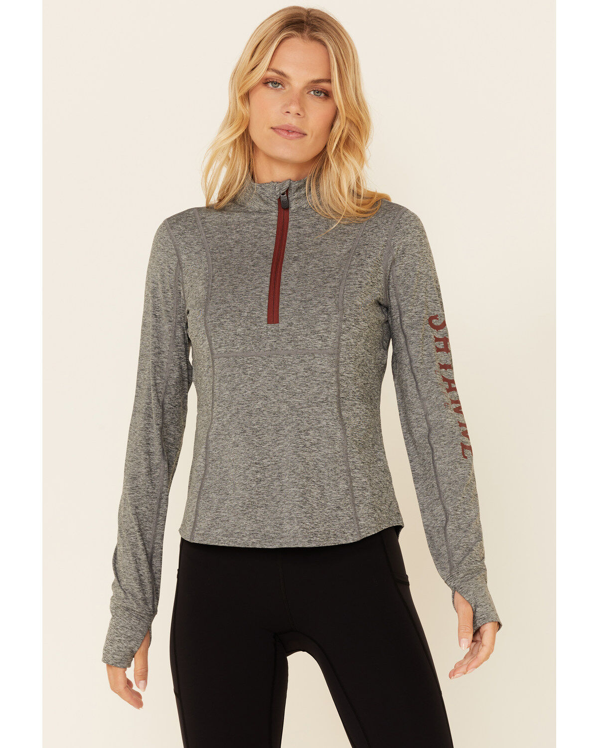 Shyanne Women's 1/4 Zip Front Logo Pullover