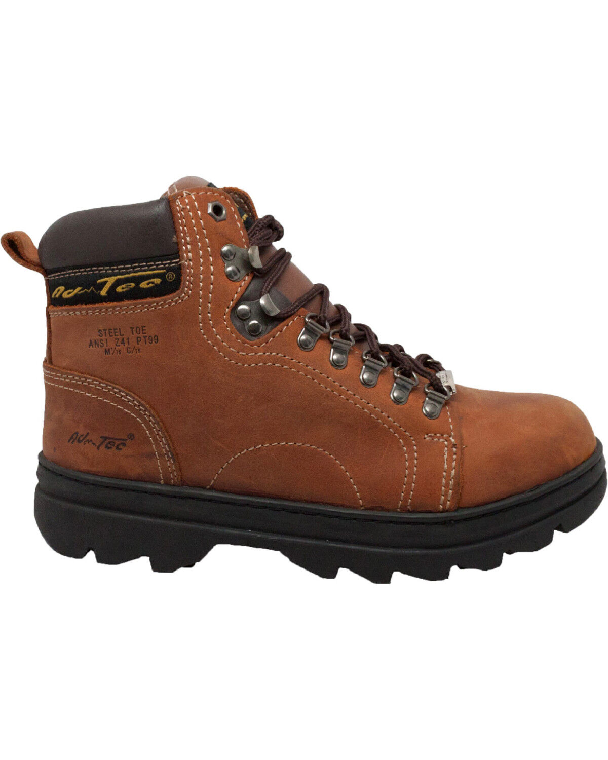 AdTec Men's 6 Leather Hiker Work Boots - Steel Toe