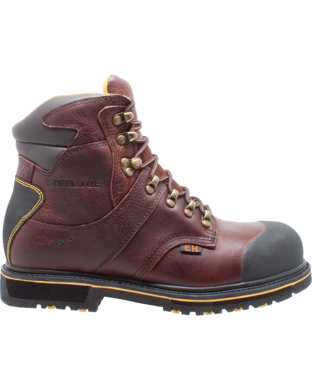 Ad Tec Men's 6 Leather EH Waterproof Work Boots - Steel Toe