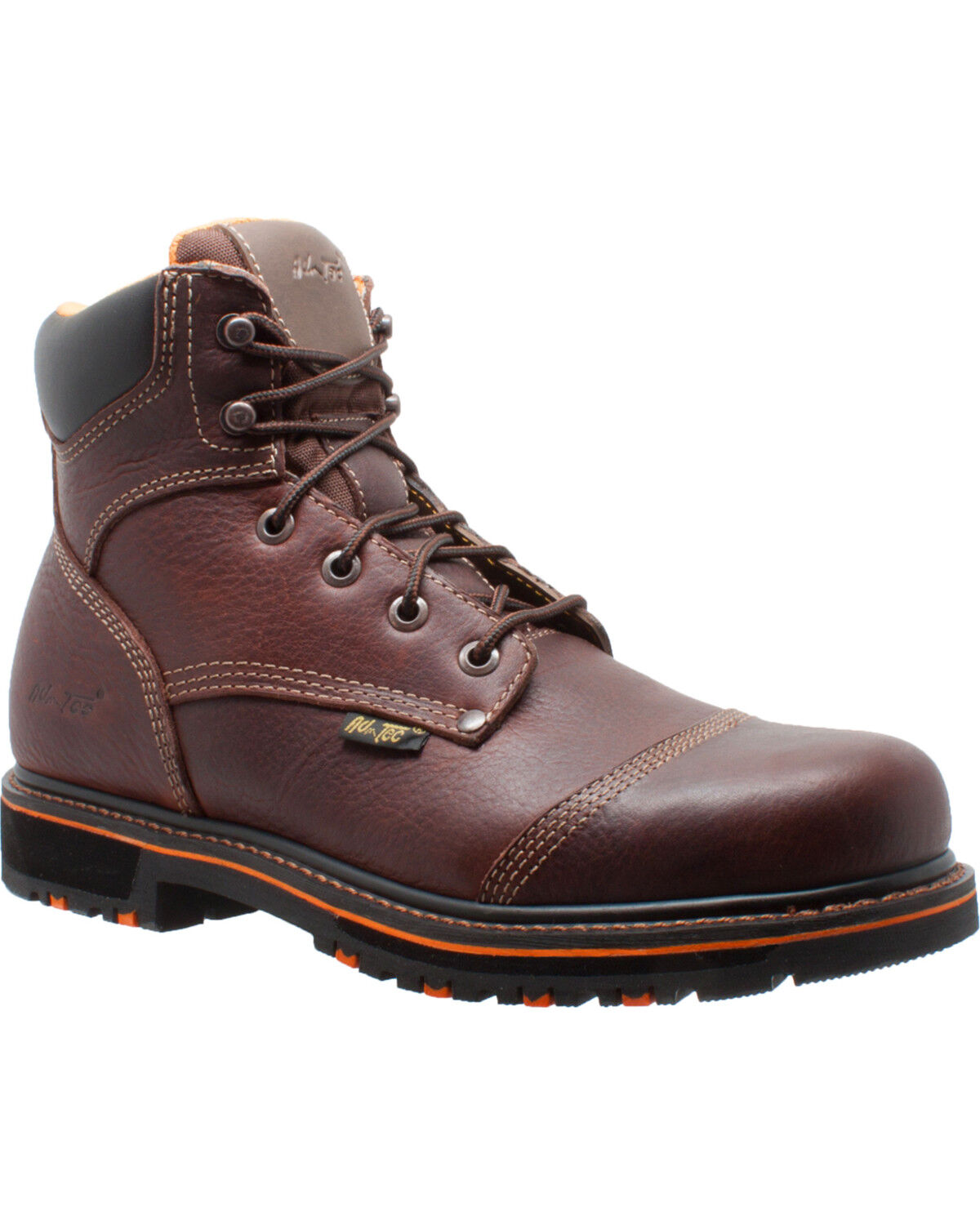 Ad Tec Men's 6 Tumbled Leather Comfort Work Boots - Soft Toe