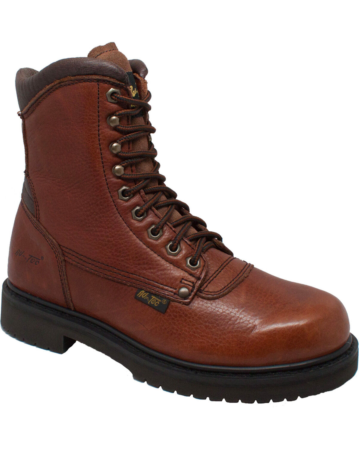 Ad Tec Men's 8 Tumbled Leather Work Boots - Soft Toe