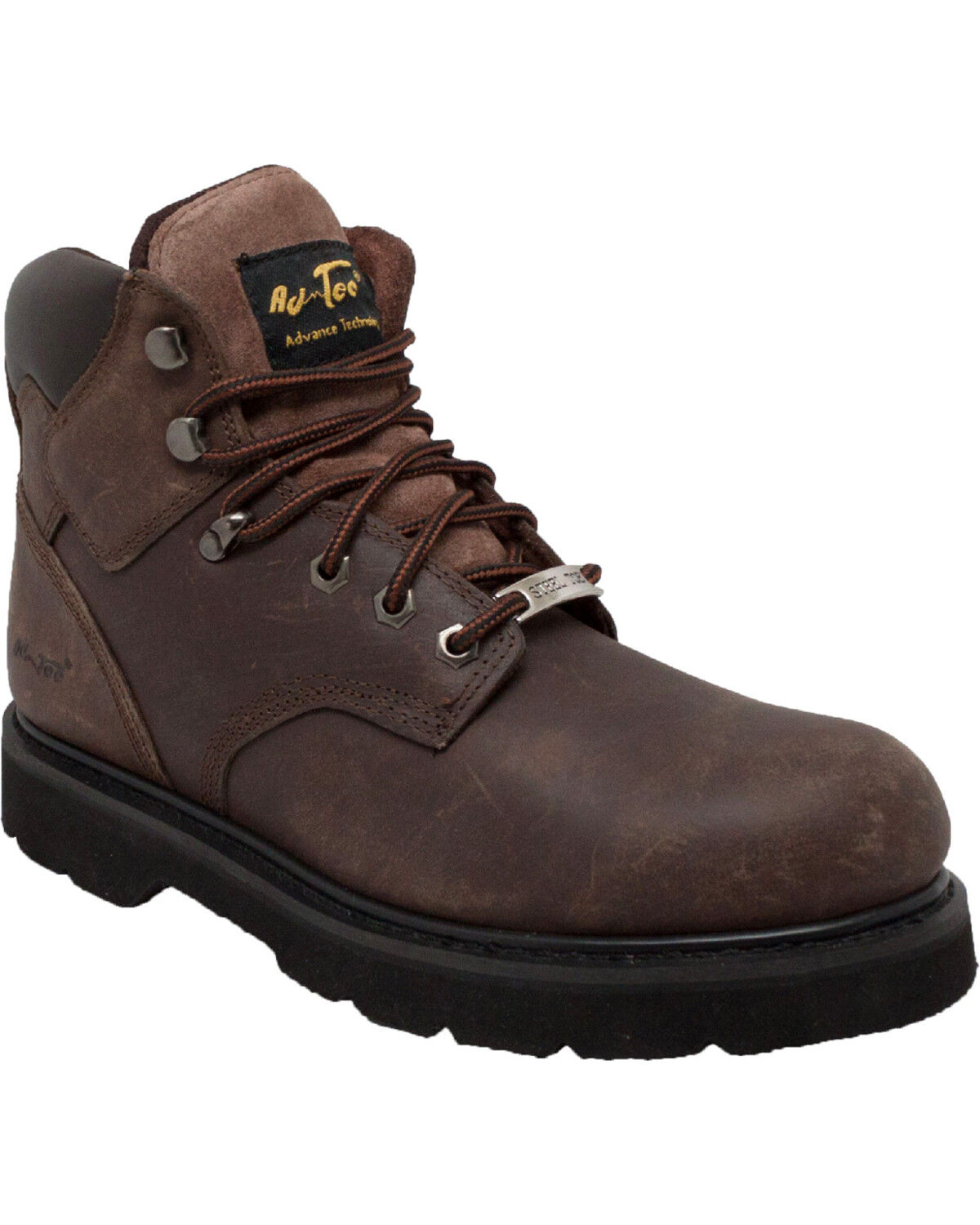 Ad Tec Men's 6 Leather Work Boots - Steel Toe