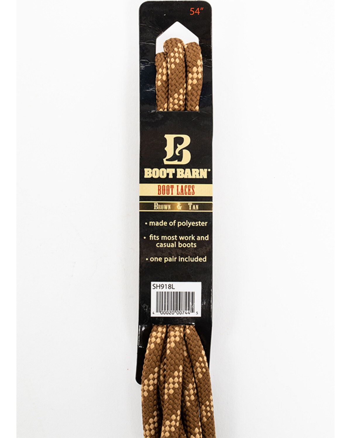 BB Ranch 54 Brown & Tan Boot Laces