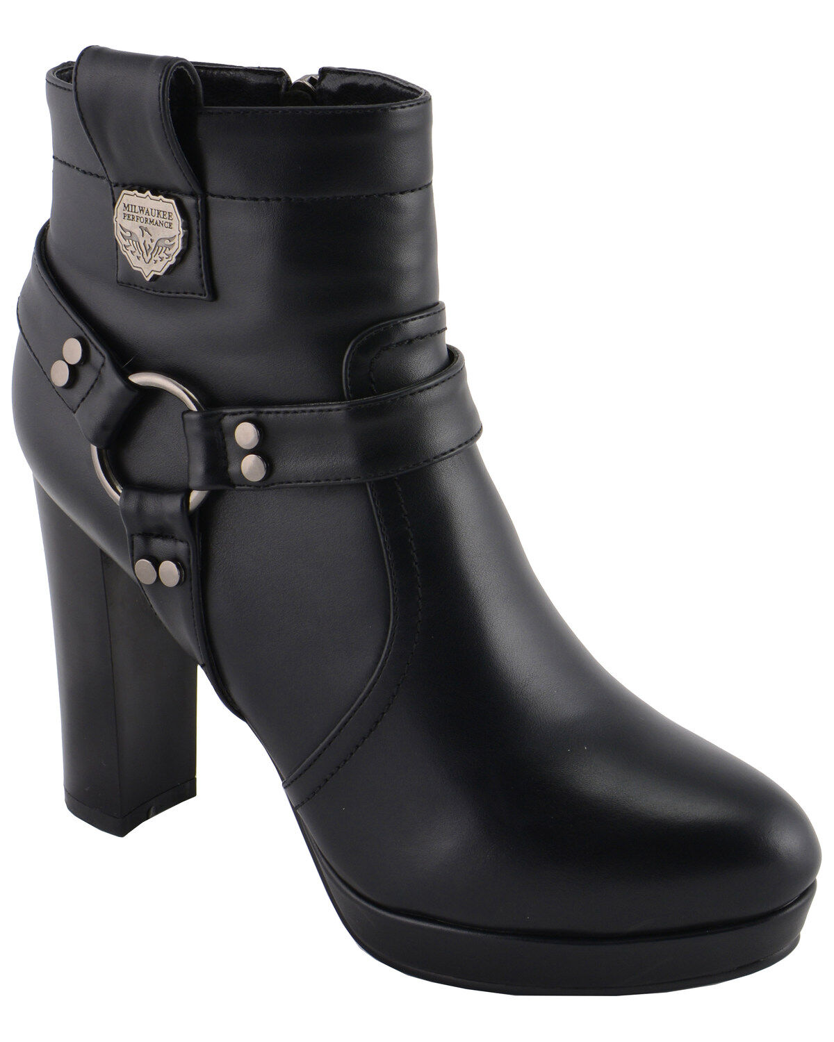 Milwaukee Leather Women's Block Heel Harness Booties - Round Toe 1 137409-milwaukee-leather-women-s-block-heel-harness-booties-round-toe-1.jpg