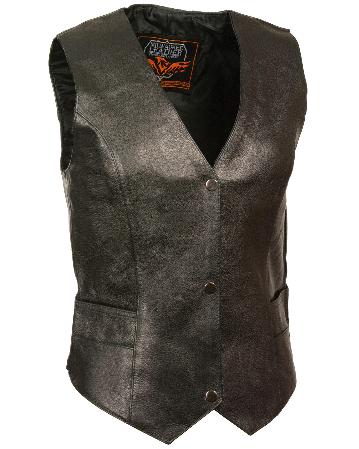 Milwaukee Leather Women's Classic Snap Front Vest - 3X