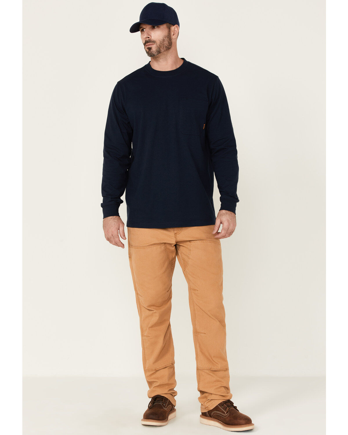 Hawx Men's Solid Forge Long Sleeve Work Pocket T-Shirt