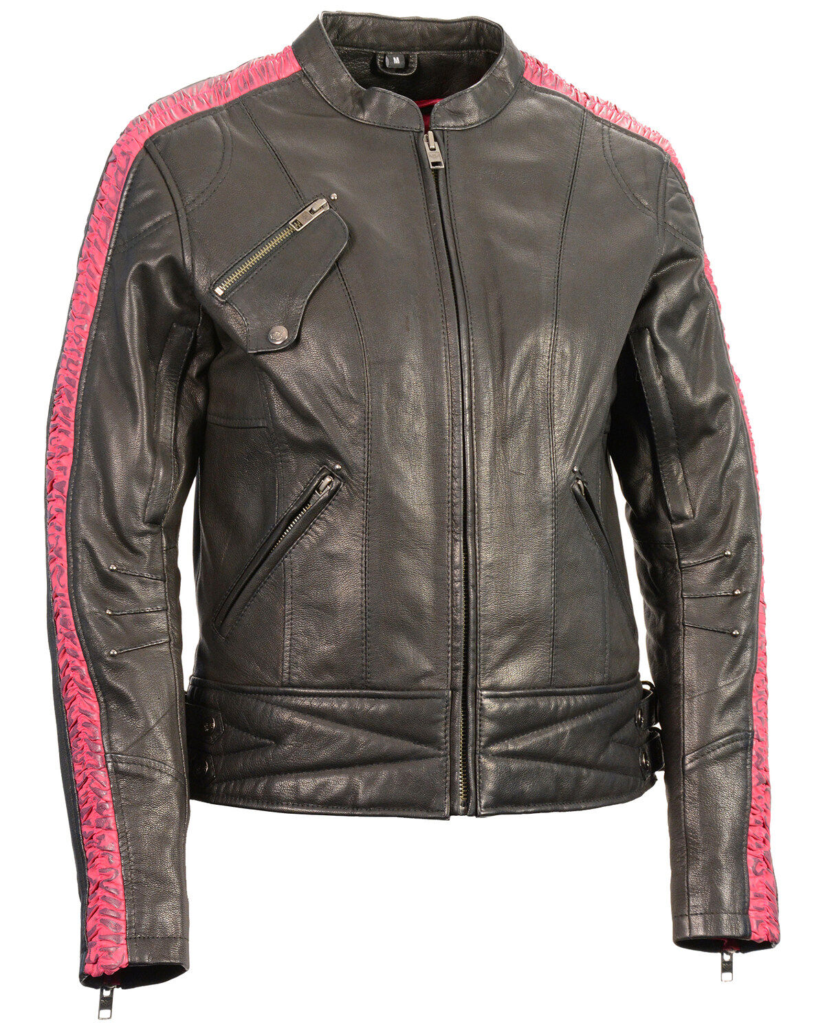 Milwaukee Leather Women's Crinkle Arm Lightweight Racer Leather Jacket - 3X 1 138546-milwaukee-leather-women-s-crinkle-arm-lightweight-racer-leather-jacket-3x-1.jpg