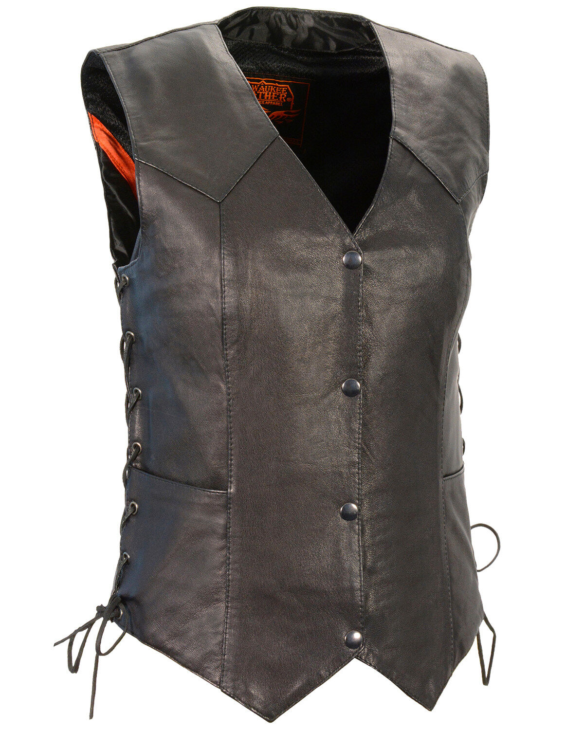 Milwaukee Leather Women's Lightweight Side Lace Concealed Carry Vest - 4X