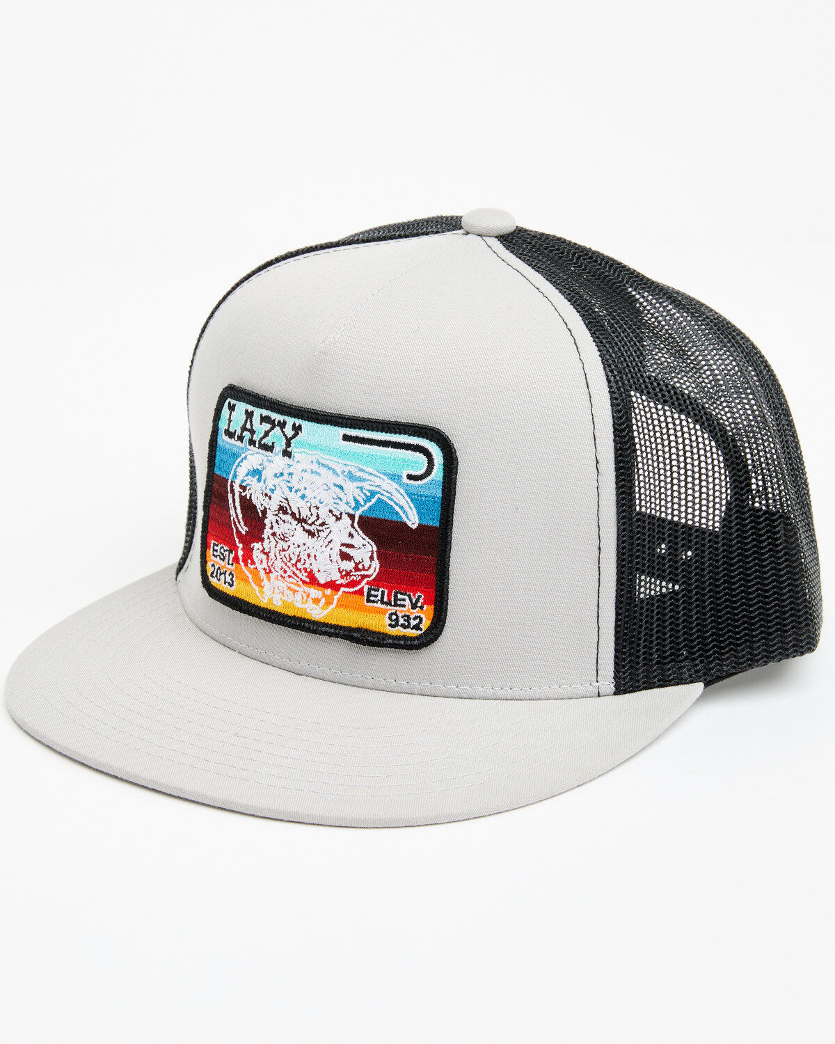 Lazy J Ranchwear Men's Serape Elevation Logo Patch Mesh Back Ball Cap