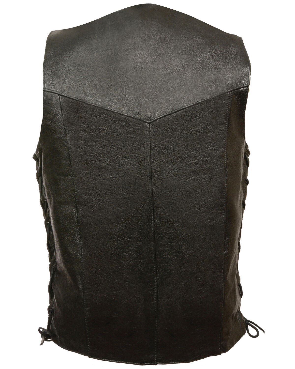 Milwaukee Leather Men's Classic Side Lace Biker Vest - Tall