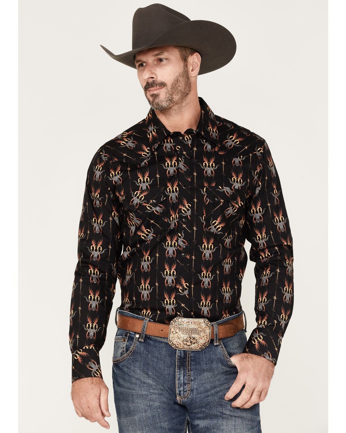Dale Brisby Men's Stretch Antler Bull Skull Print Western Shirt 1 143252-dale-brisby-men-s-stretch-antler-bull-skull-print-western-shirt-1.jpg