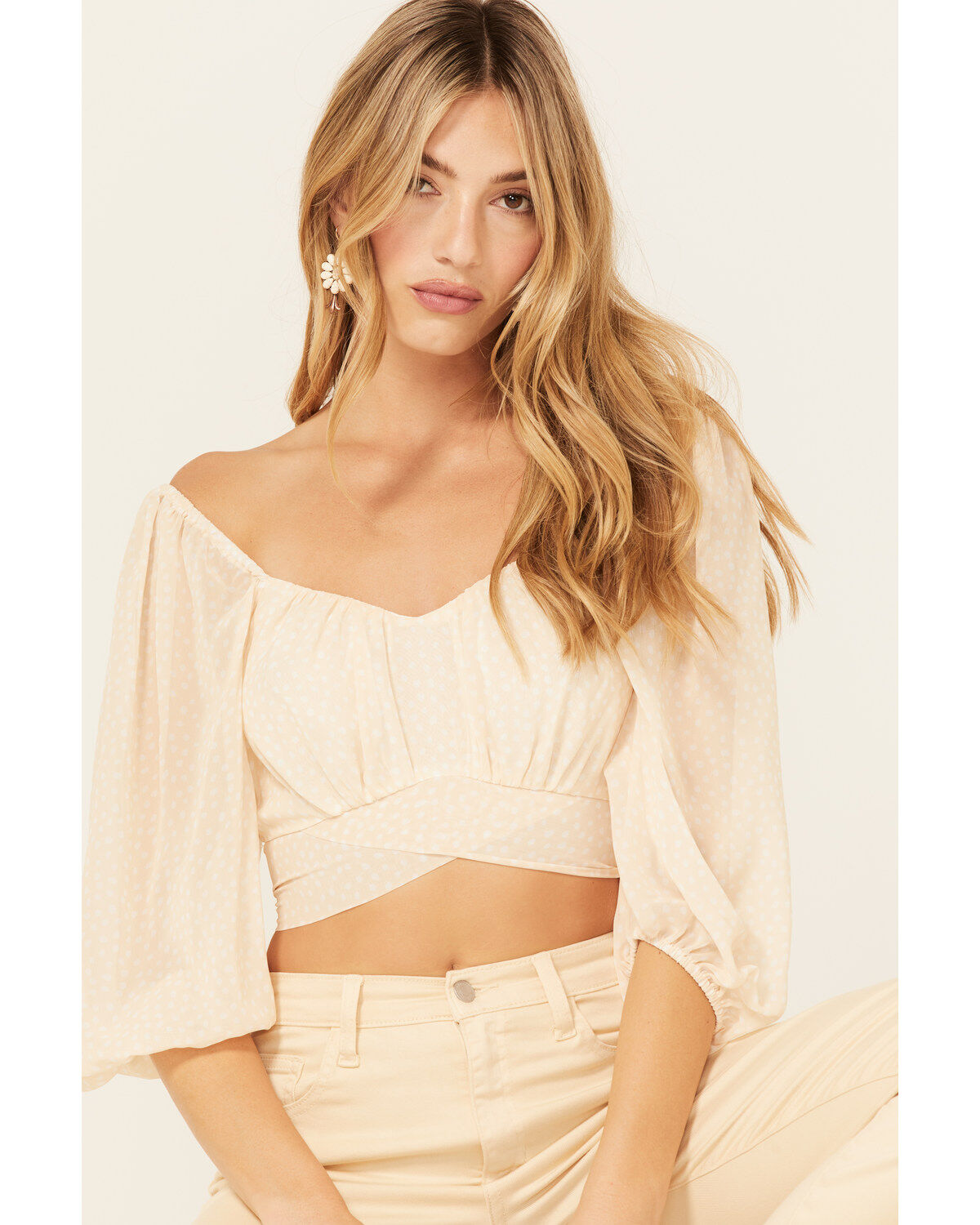 Beyond The Radar Women's Sheer Dot Puff Sleeve Crop Top 1 143756-beyond-the-radar-women-s-sheer-dot-puff-sleeve-crop-top-1.jpg