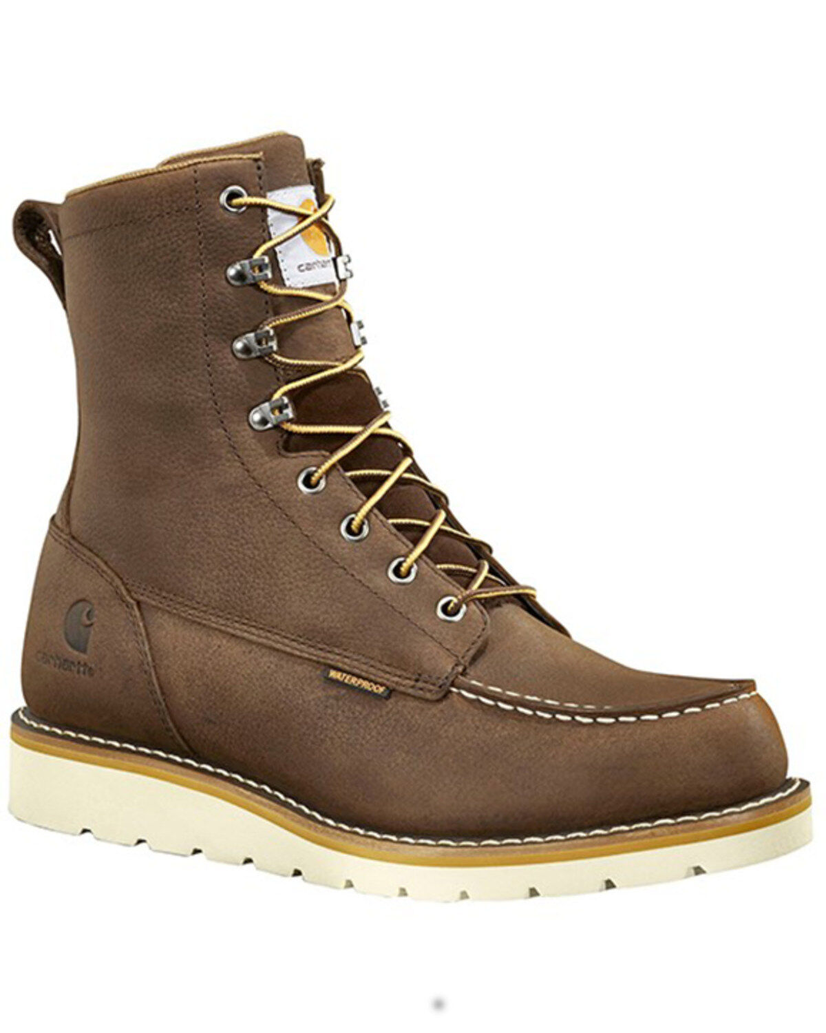 Carhartt Men's WP Soft Toe 8 Lace-Up Wedge Work Boots - Moc Toe