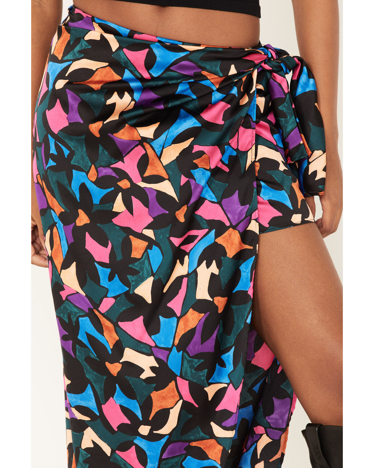 Show Me Your Mumu Women's Wrap Me Up Mosaic Print Skirt